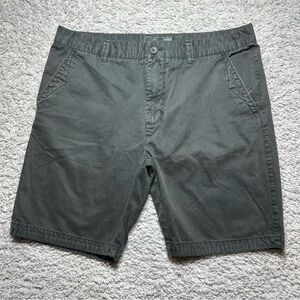 Brunswick Shorts Mens 36 Chino Flat Front Black Belt Loops 4 Pockets Work Casual